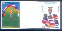 BT8- Pakistan 1982 Imperf Set With Gutter World Cup Hockey Champions India Australia New Zealand England Very Hard - Pakistan