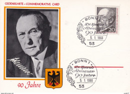 Deutschland Germany Allemagne -Dr. Konrad Adenauer Mi 453 05-01-1966 - 1961-1980