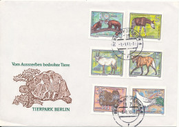 Germany DDR FDC 8-8-1980 Berlin Zoo Com Plete Set Of 6 Stamps With Cachet - Altri & Non Classificati