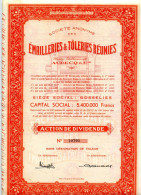 ÉMAILLERIES & TÔLERIES RÉUNIES; Action De Dividende - Industry