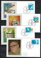 FDC Zijde/soie 1884/1887 - Sint Amandsberg - Action Européenne - 1971-1980