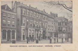 484496Utrecht, Haagsche Koffiehuis, Vreeburg Rond 1900. - Utrecht