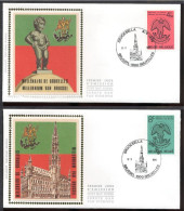 FDC Zijde/soie 1925/1926 - Brussel/Bruxelles - Millennium Van Brussel, Millénaire - Bruocsella 979-1979 - 1971-1980