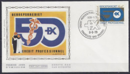 FDC Zijde/soie 1938 - Bruxelles/Brussel - Nationale Kas Beroepskrediet, Caisse Nat. De Crédit Professionnel - 1971-1980