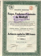 Forges, Fonderies Et Laminoirs Du MARAIS - Industry