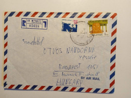 V0695 Israel  Ca 1980's   Registered Cover - Jerusalem -Yerushalayim  Sent To  Budapest,  Hungary - Cartas & Documentos