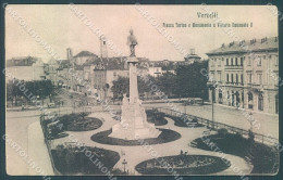 Vercelli Città Monumento Vittorio Emanuele II Modiano 22366 Cartolina JK3849 - Vercelli