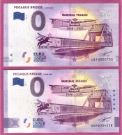 0-Euro UEFG 02 2020 PEGASUS BRIDGE - 6 JUIN 1944 Set NORMAL+ANNIVERSARY - Pruebas Privadas