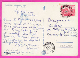 294470 / Poland - WARSZAWA - Palace Of Culture And Science Building PC 1961 USED 40Gr. Poznan Bridge Cathedrale - Lettres & Documents