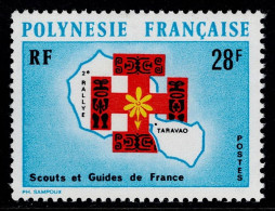 POY-01- FRENCH POLINESIA - 1971 - MNH - SCOUTS - GIRLS GUIDES AND SCOUTS OF FRANCE - Unused Stamps