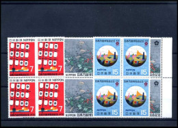 Japan - Sc 1029/31  In Blok Van 4/en Bloque De 4         MNH                                          - Nuovi