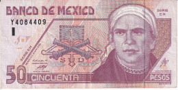 BILLETE DE MEXICO DE 50 PESOS DEL AÑO 2003 (BANKNOTE) - Mexico