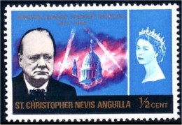 256 Christopher Nevis Churchill MNH ** Neuf SC (CHT-12b) - Sir Winston Churchill