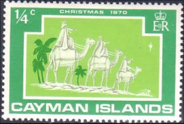 242 Cayman Noel Christmas 1970 Camels MNH ** Neuf SC (CAY-37a) - Caimán (Islas)