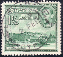 286 Cyprus Chateau Kyrenia Castle 1951 (CYP-68) - Used Stamps