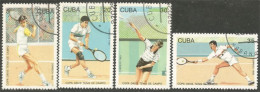 284 Cuba Tennis Coupe Davis Cup (CUB-83a) - Used Stamps