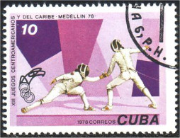 284 Cuba Escrime Fencing Fechten Esgrima Scherma (CUB-3) - Scherma