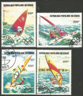 272 Congo Planche Voile Los Angeles Sailing Olympics Windsurfing (CGO-72) - Vela