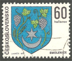 290 Czechoslovakia Raisin Vigne Grape Wine Wein Armoiries Coat Of Arms (CZE-315) - Vini E Alcolici