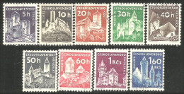 290 Czechoslovakia 1960-63 Chateaux Castles (CZE-268b) - Gebruikt