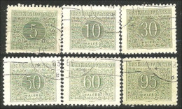 290 Czechoslovakia 1954 Tax Green Stamps (CZE-215a) - Postage Due