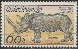 290 Czechoslovakia Rhino Rhinoceros Rhinocéros (CZE-146) - Rhinozerosse