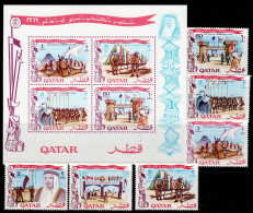 QAT-08- QATAR - 1969 - MNH - SCOUTS - 10TH SCOUT JAMBOREE - Qatar