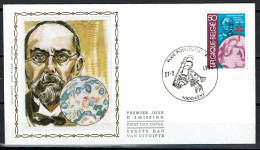 FDC Zijde/soie 2038 - Gent - Dr. R. Koch, Découverte Du Bacille De La Tuberculose - 1981-1990