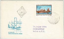 Ungarn / Magyar Posta 1965, Brief Ersttag Hochwasserhilfe Budapest - Szombathely, Inondations / Flood - Clima & Meteorologia