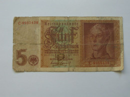 5 Mark - Funf Reichsmark 1942 - Reichsbanknote  - Allemagne - Germany **** EN ACHAT IMMEDIAT **** - 5 Reichsmark