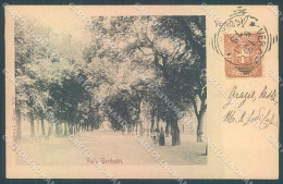 Vercelli Città Viale Garibaldi Modiano 1915 PIEGA ANGOLO Cartolina JK5077 - Vercelli