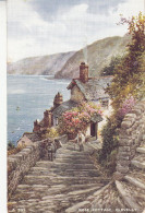 M39. Vintage Postcard.Rose Cottage.Clovelly. Devon.By Brian Gerald - Clovelly