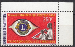 OBERVOLTA  261, Postfrisch **, 12. Kongress Des Lions-Distrikts 403, Ouagadougou, 1969 - Opper-Volta (1958-1984)