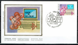 FDC Zijde/soie 2116 - Wetteren - Made In Belgium, Nieuwe Technologieën, Technologies Nouvelles - 1981-1990