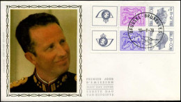 FDC Zijde/soie B 15 - Stempel Brussel - Bruxelles 10-8-78 - 1971-1980