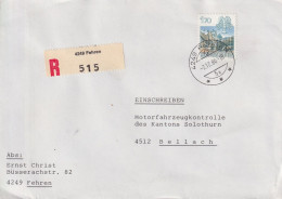 R Brief  Fehren - Bellach         1986 - Lettres & Documents