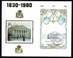FDC Zijde/soie BL 55 - Indépendance De La Belgique, Théatre Royal De La Monnaie à Bruxelles - Bruxelles/Brussel - 1971-1980