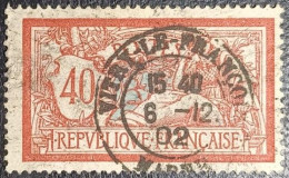 N°119 Merson 40c. Rouge Et Bleu. Cachet De 1902 à Vitry-le-François - 1900-27 Merson