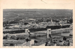 TOURNON - Le Pont Et Le Rhône - Très Bon état - Tournon