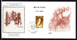 FDC Zijde/soie BL57 - Verjaardag Mijnramp, Catastrophe Minière Du "Bois Du Cazier" à Marcinelle - Stempel Marcinelle - 1981-1990