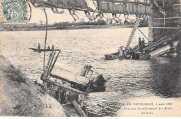 Catastrophe Des PONTS DE CE - 1 Août 1907 - Travaux De Relèvement Des Débris Du Train - état - Les Ponts De Ce