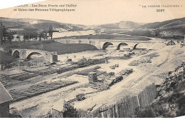 LANGOGNE - Les Deux Ponts Sur L'Allier Et Usine Des Poteaux Télégraphiques - Très Bon état - Langogne