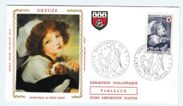 Enveloppe Premier Jour D'émission Croix Rouge (soie) 16.04.1973 Enfants Handicapés Des P.T.T. - 1970-1979