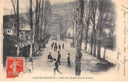 BARCELONNETTE - Allée Des Dames - Jeu De Boules - état - Barcelonnette