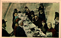 GOVERNOR TRINKLE OF VIRGINIA AND OTHER NOTABLES HAVING DINNER ON THE SHOULDER OF GENERAL LEE - Sonstige & Ohne Zuordnung