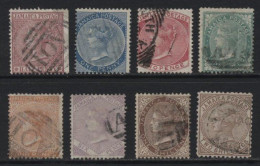 Jamaica (B02). 1870 Definitives Set Except For 5s.. Watermark Crown CC. Used. Hinged. - Jamaica (...-1961)