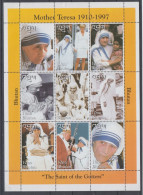 BHUTAN 1997 MOTHER TERESA SHEETLET - Madre Teresa