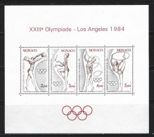 ● MONACO 1984 ️֍ Olimpiadi Di Los Angeles ️● La Palla ● I Masselli ● Il Nastro ● Il Cerchio ● BF N. 25  ** ● Lotto XX ️● - Blocks & Kleinbögen