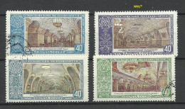 RUSSLAND RUSSIA 1952 Michel 1659 - 1662 O/* Metro Of Moskva Moskau Untergrundbahn - Altri (Terra)