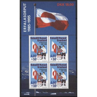 Grönland 1995 10 Jahre Grönländische Flagge Block 9 Postfrisch (C13830) - Ongebruikt